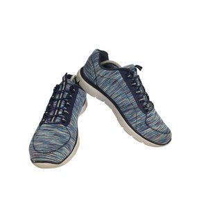Unbranded women's size 9.5 Blue Multi-Color fabric  slip-ons Athletic Sneakers
